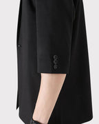 Men's Two-Piece Set with Short Sleeve Blazer and Trousers