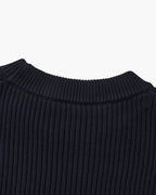 Men's Wide Rib Crew Neck Sweater with Relaxed Fit