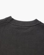 Men's Wide Rib Crew Neck Sweater with Relaxed Fit
