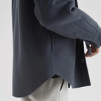 Men's Wool-Look Overshirt Jacket with Chest Pockets