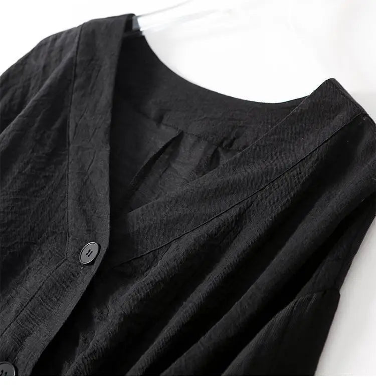 Women's Balloon Sleeve Blouse with V-Neck and Button Front