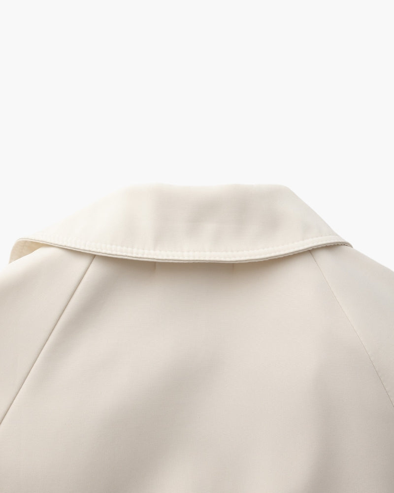 Women's Belted Trench Coat with Storm Flaps and Cuff Tabs