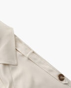Women's Belted Trench Coat with Storm Flaps and Cuff Tabs