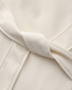 Women's Belted Trench Coat with Storm Flaps and Cuff Tabs