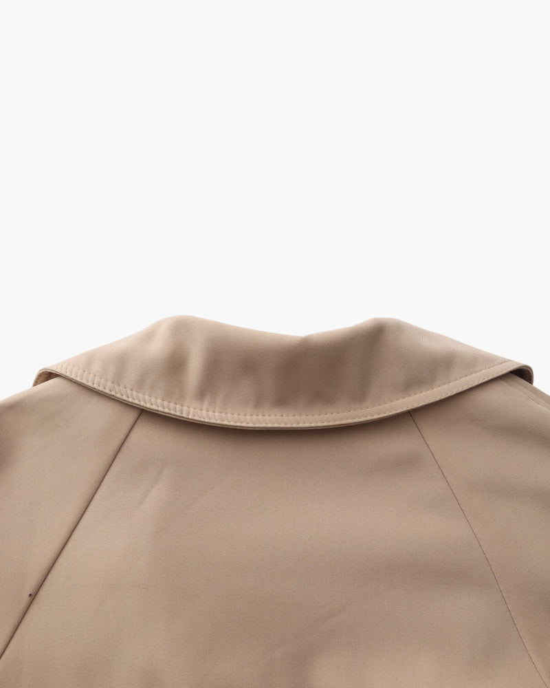 Women's Belted Trench Coat with Storm Flaps and Cuff Tabs