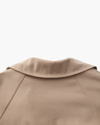 Women's Belted Trench Coat with Storm Flaps and Cuff Tabs