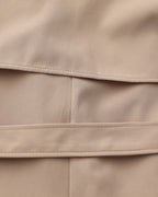 Women's Belted Trench Coat with Storm Flaps and Cuff Tabs