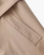 Women's Belted Trench Coat with Storm Flaps and Cuff Tabs