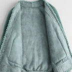 Women's Chunky Open Front Cardigan with Patch Pockets
