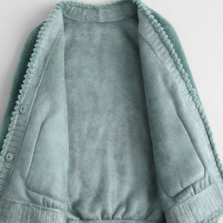 Women's Chunky Open Front Cardigan with Patch Pockets