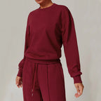 Women's Crewneck Sweatshirt and Pants Lounge Set