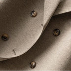 Women's Double-Breasted Pea Coat with Notched Lapels