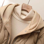 Women's Hooded Puffer Jacket with Cloud Quilting