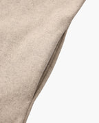 Women's Hooded Zip Coat in Brushed Wool-Look Fabric - Beige