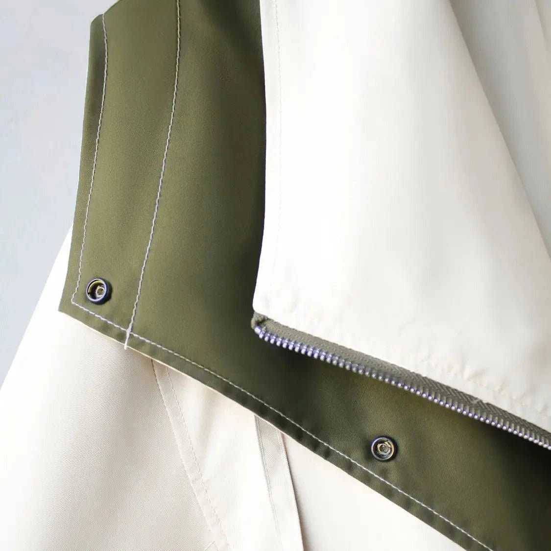 Women's Layered Utility Jacket with Contrast Front Panel