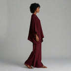 Women's Oversized Kaftan Top and Wide Leg Pants Set