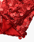 Women's Sequin Mini Dress with Spaghetti Straps