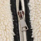 Women's Sherpa Coat with Contrast Piping and Buckle Tabs