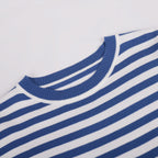 Women's Striped Long Sleeve Tee with Crew Neck