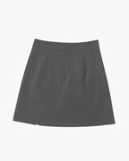Women's Tailored Straight Mini Skirt with Side Slit